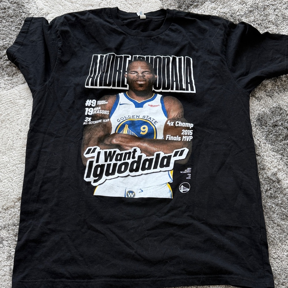Andre Iguodala Basketball  Graphic T-Shirt with Basketball Player Print